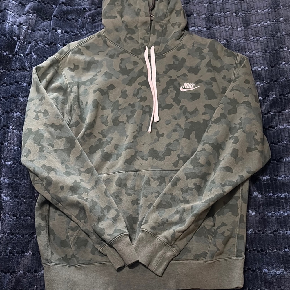 Nike Green Camo Hoodie